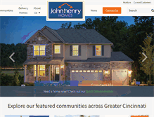 Tablet Screenshot of johnhenryhomes.com